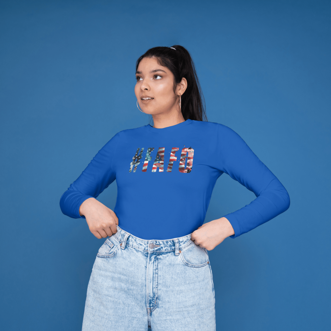 #FAFO Women's Long Sleeve Sactown's Finest Vinyl & Print