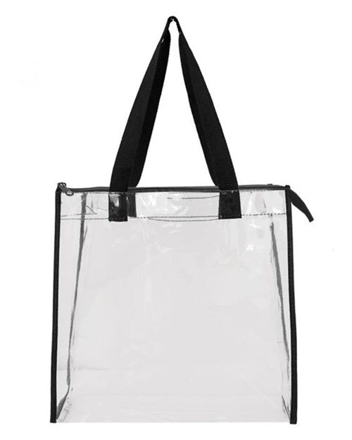 OAD Clear Zippered Tote with Full Gusset OAD
