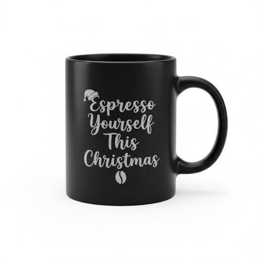 Espresso Yourself This Christmas - Laser Etched Coffee Mug | Holiday Gift