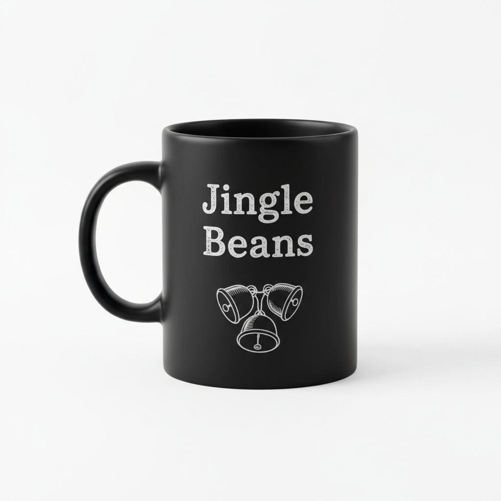 Jingle Beans - Laser Etched Christmas Coffee Mug | Funny Holiday Gift