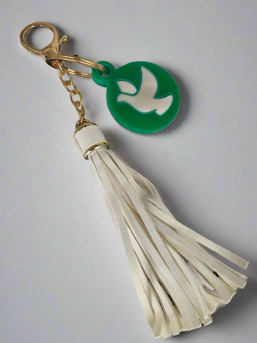 Acrylic Custom Logo NFC keychain Sactown's Finest Vinyl & Print