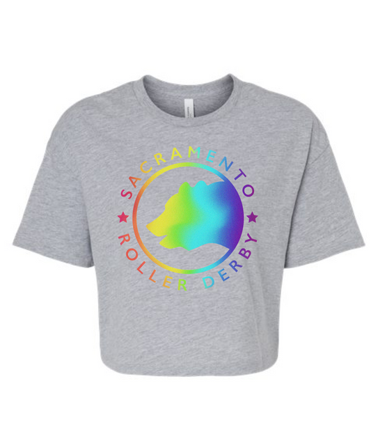 Rainbow Logo Jersey Crop Tee