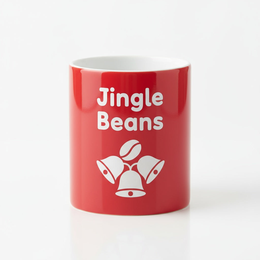 Jingle Beans - Laser Etched Christmas Coffee Mug | Funny Holiday Gift