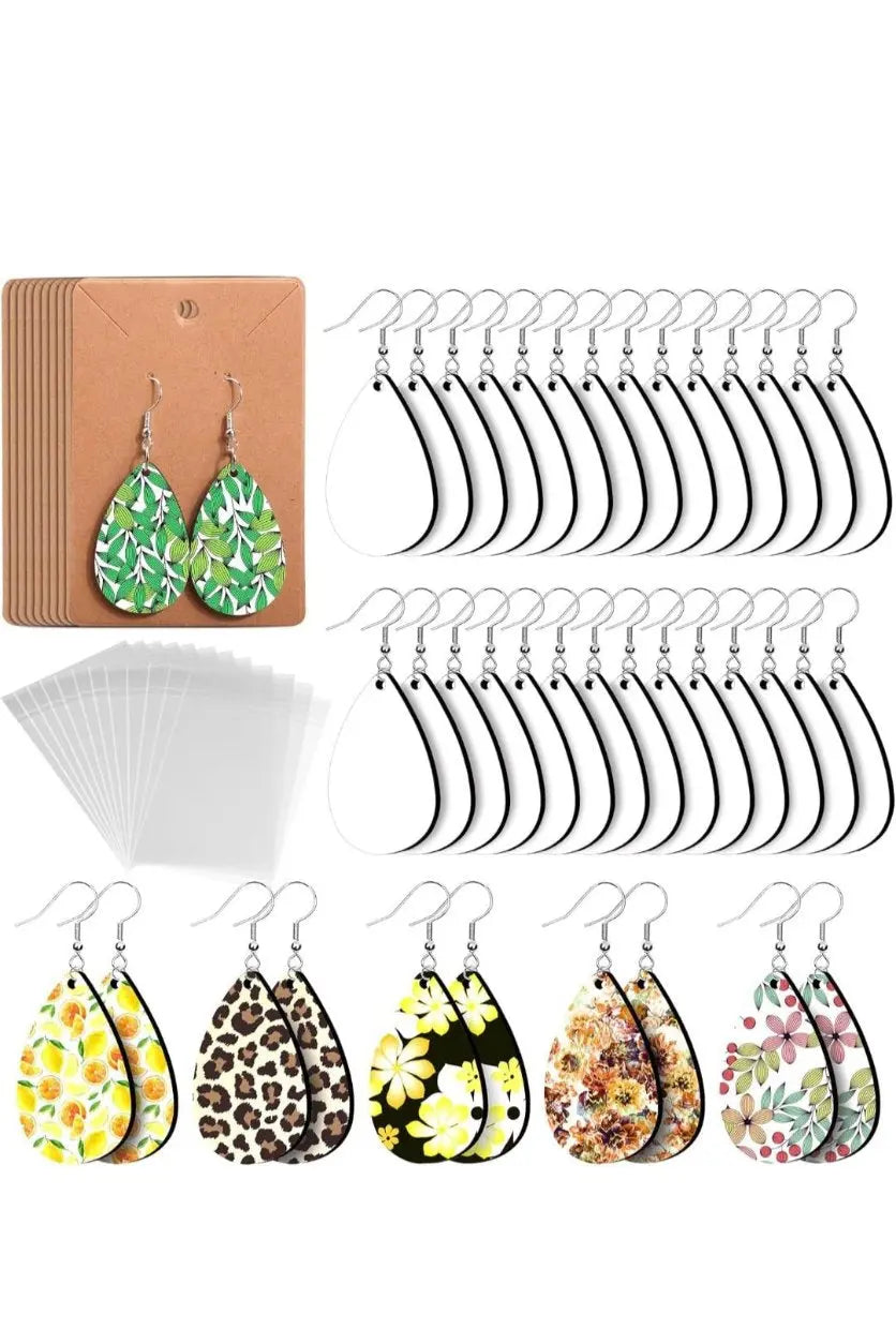 Teardrop Earrings Sactown's Finest Vinyl & Print