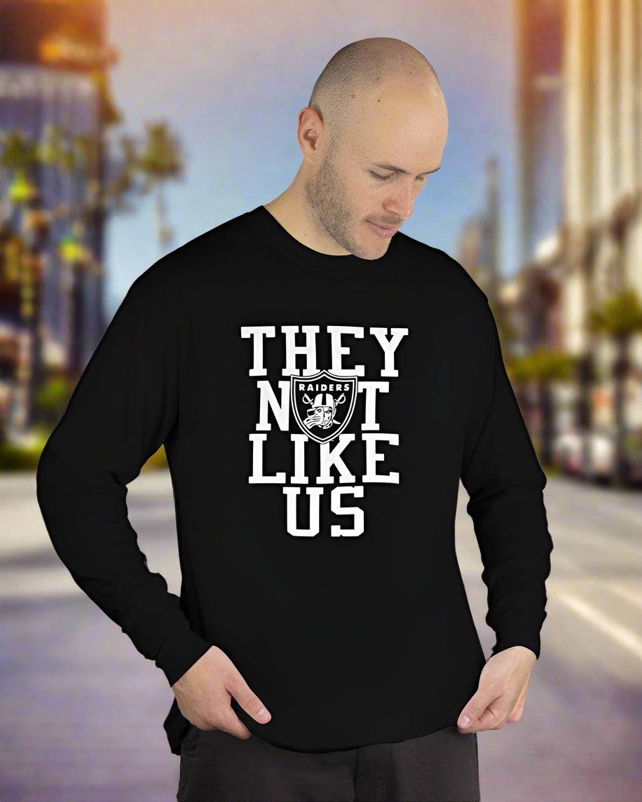 They Not Like Us Men's Long Sleeve Sactown's Finest Vinyl & Print