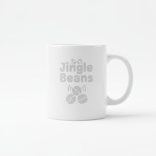 Jingle Beans - Laser Etched Christmas Coffee Mug | Funny Holiday Gift