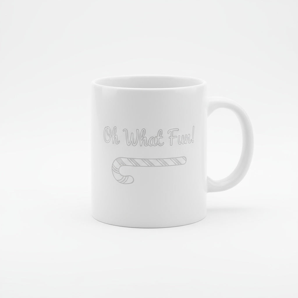 Oh What Fun - Laser Etched Christmas Coffee Mug | Festive Holiday Gift