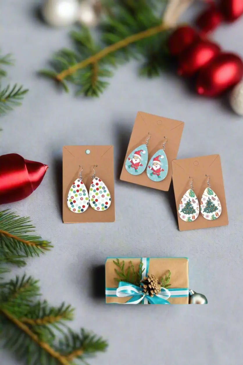 Teardrop Earrings Sactown's Finest Vinyl & Print