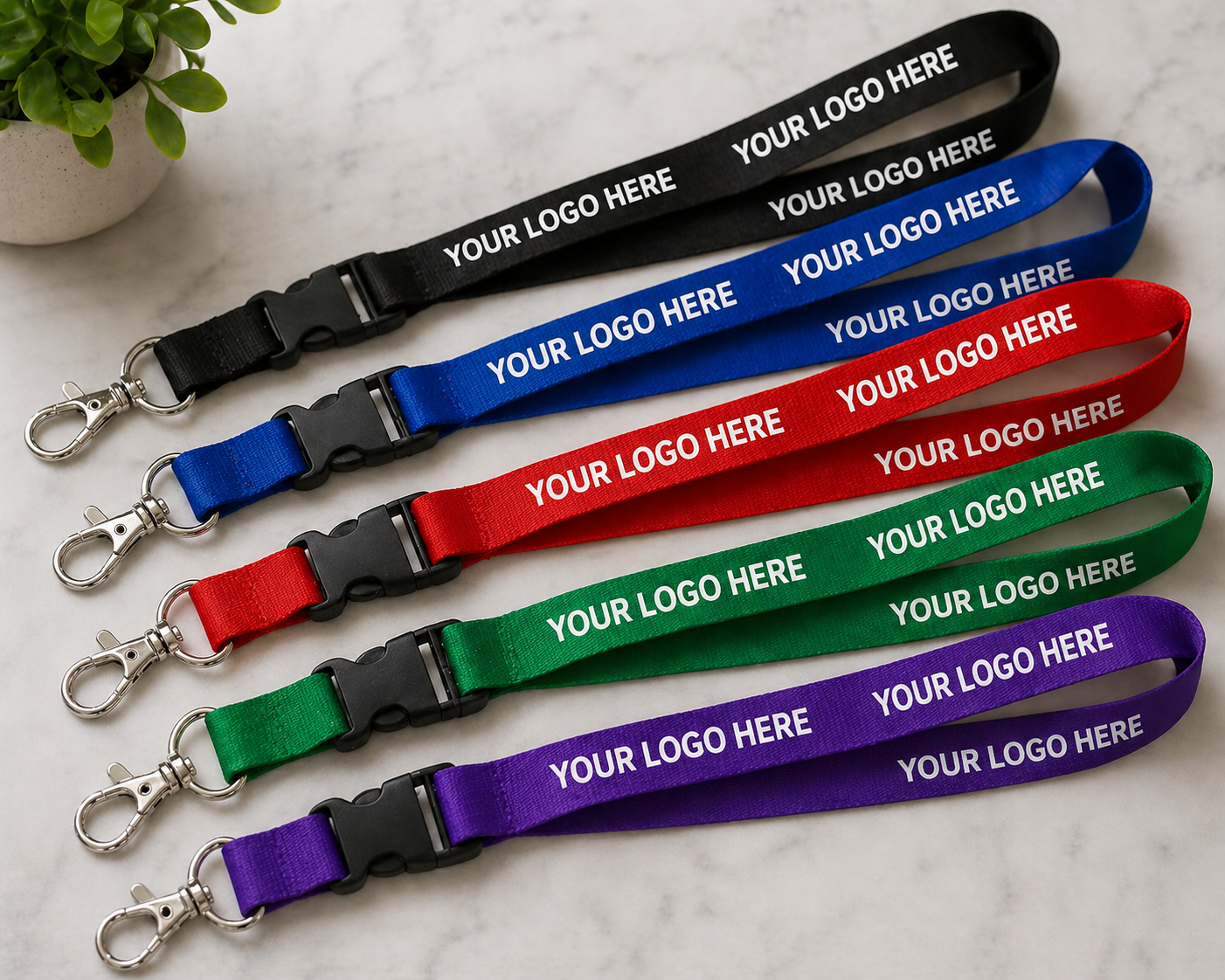 Custom branded lanyards