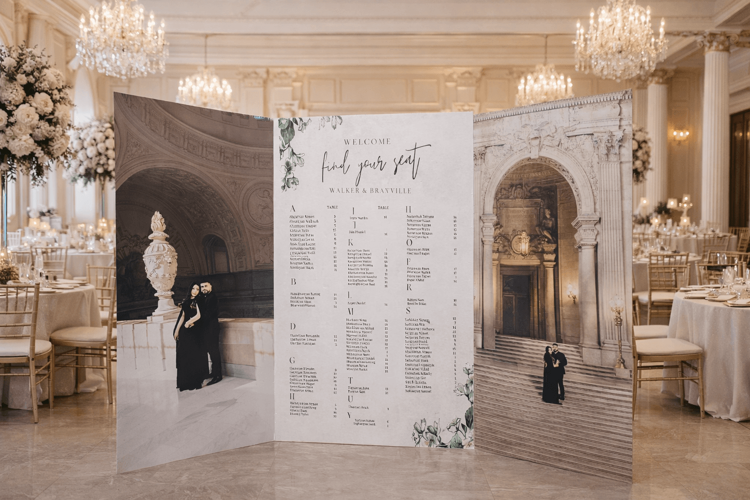 Tri-Fold Wedding Backdrop