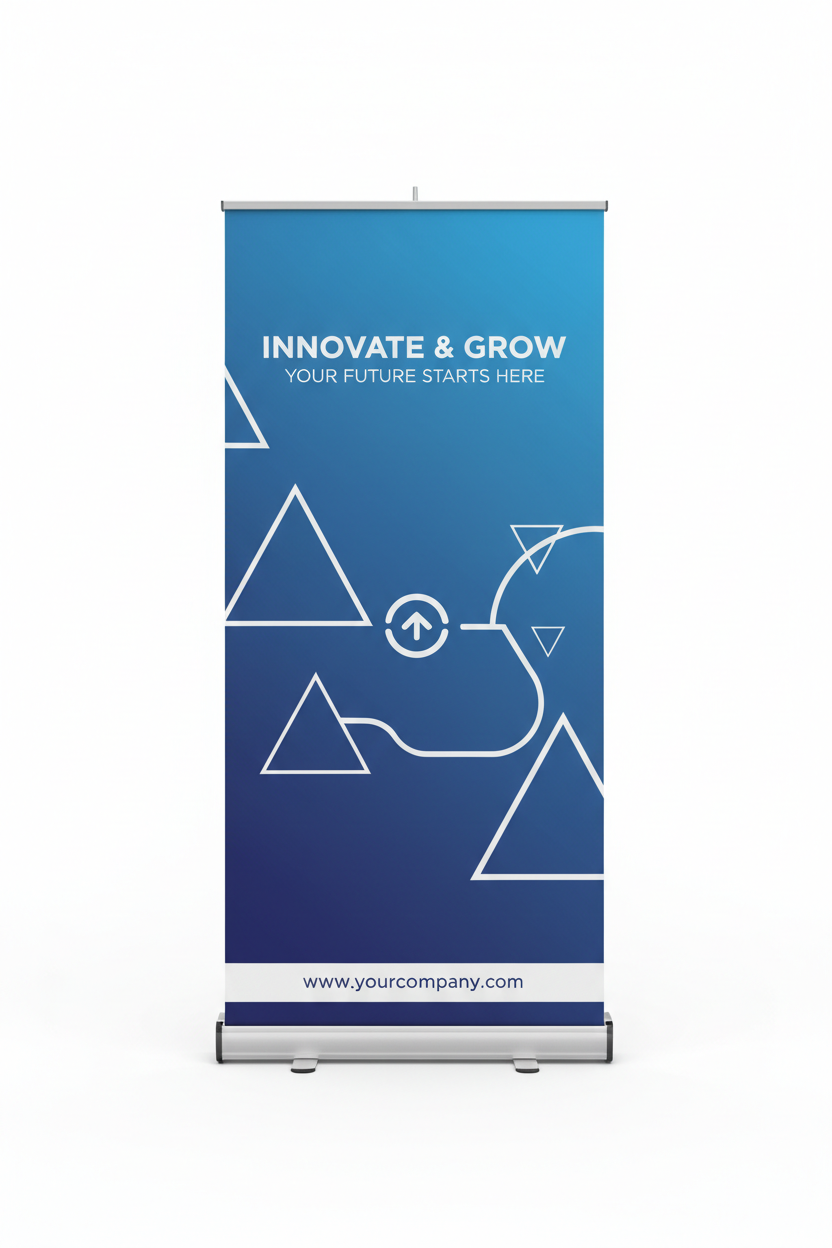 2.75 Ft x 6.75 Ft Roll Up Banner Stands Advertising