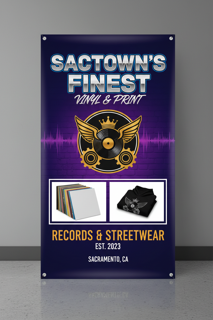 2x4 Indoor Banner Portrait No Standing