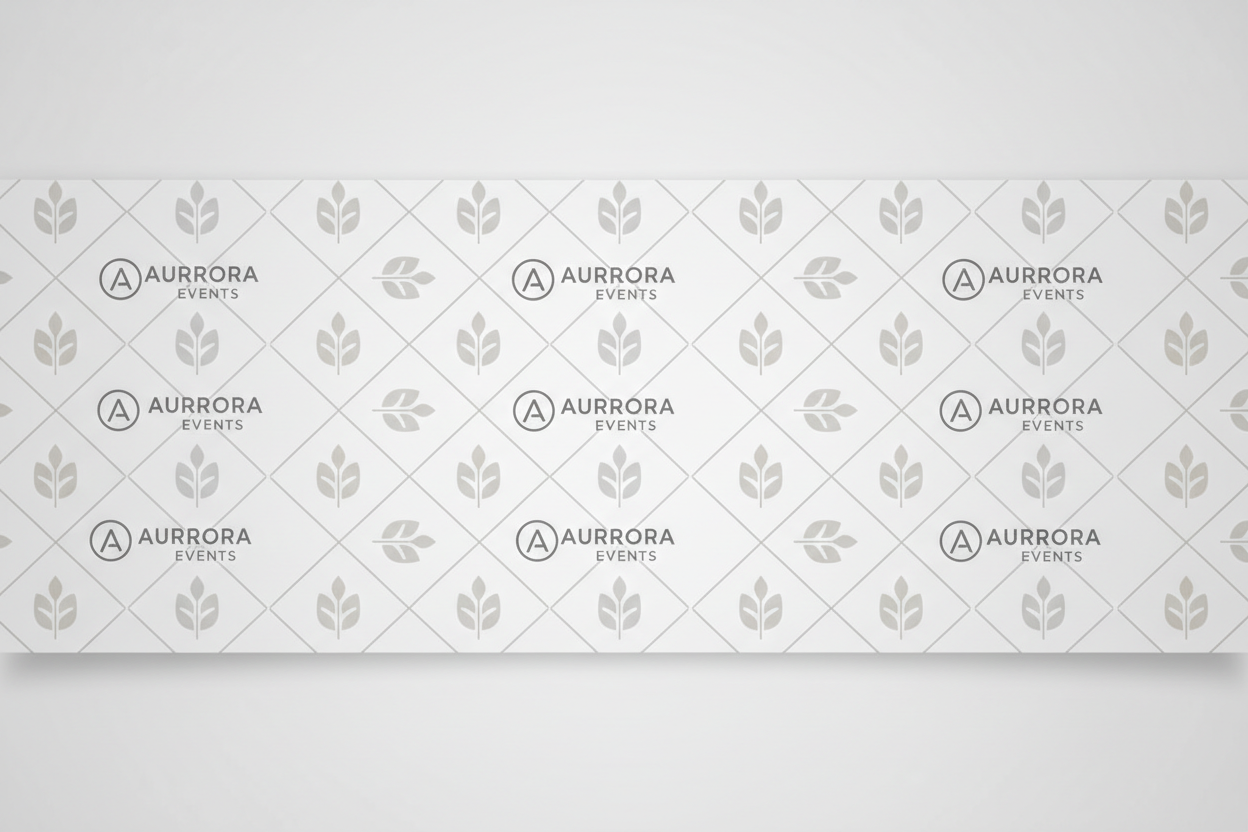 3x2 Step and Repeat Banners Plain