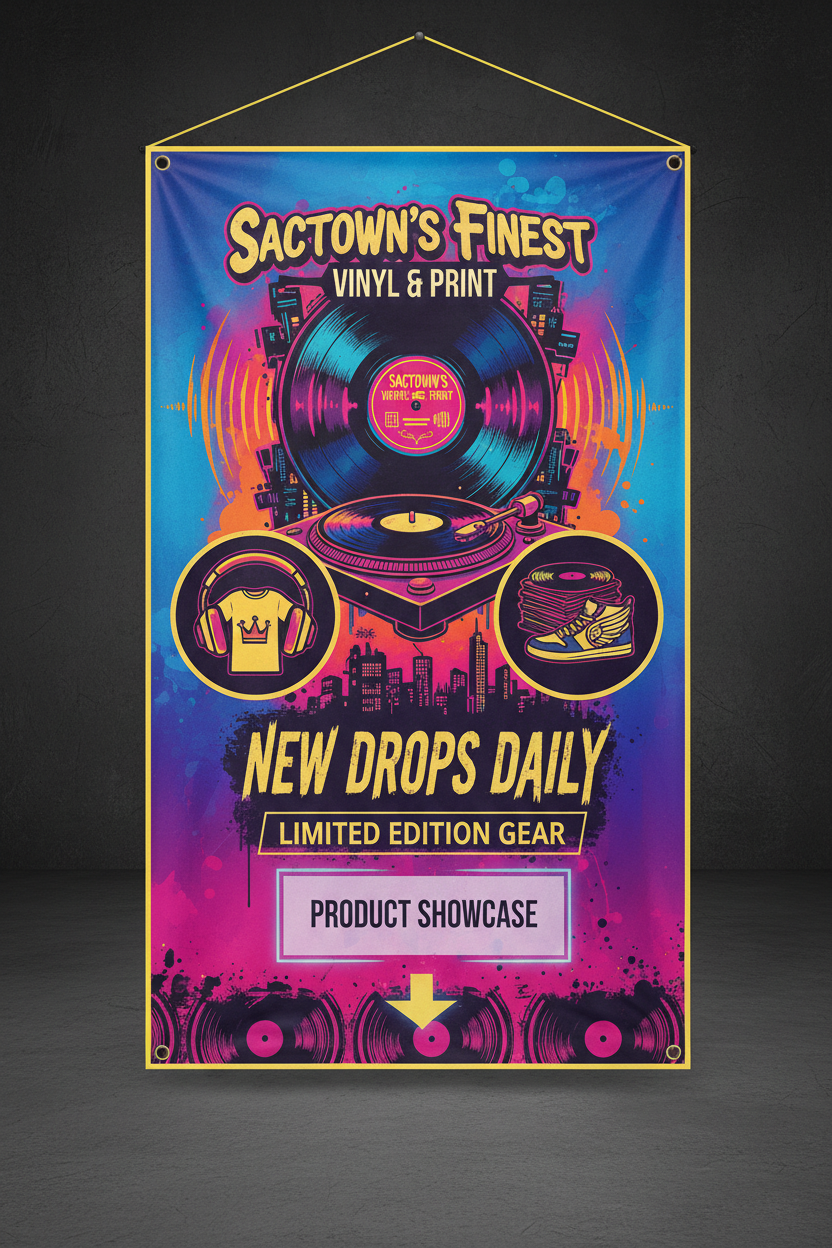 3x6 Indoor Banner Portrait No Standing