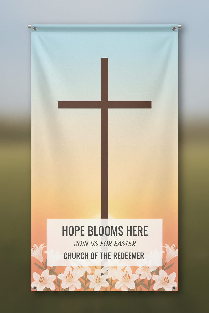 4x8 Church Banner Portrait
