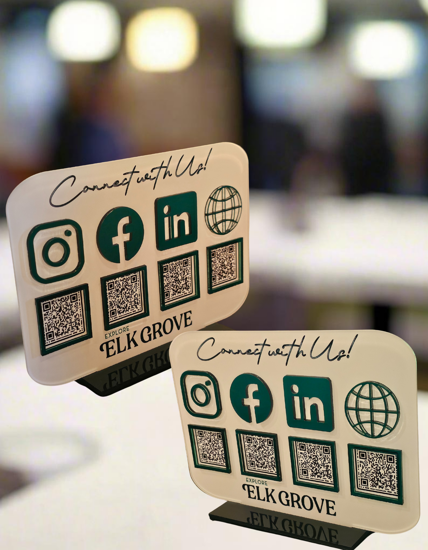 Custom Acrylic QR Code Sign