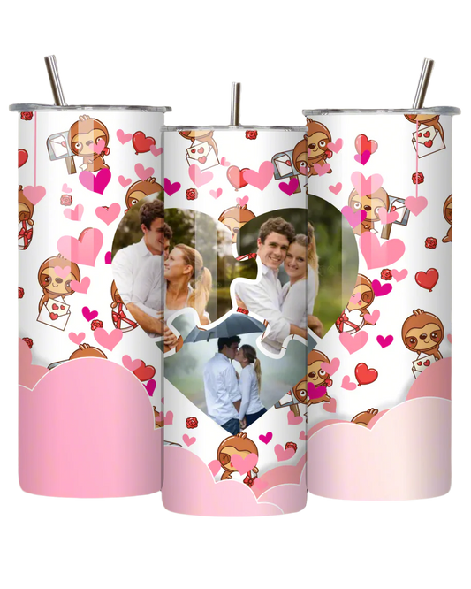 Heart Puzzle Skinny Tumbler Sactown's Finest Vinyl & Print