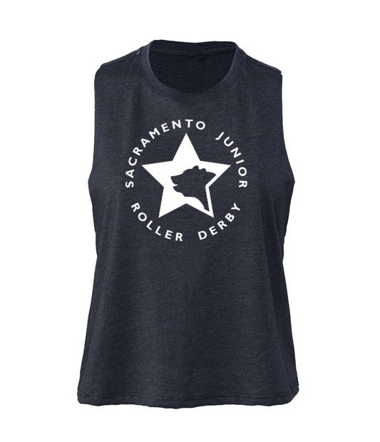 Logo Junior Racerback Crop Tank
