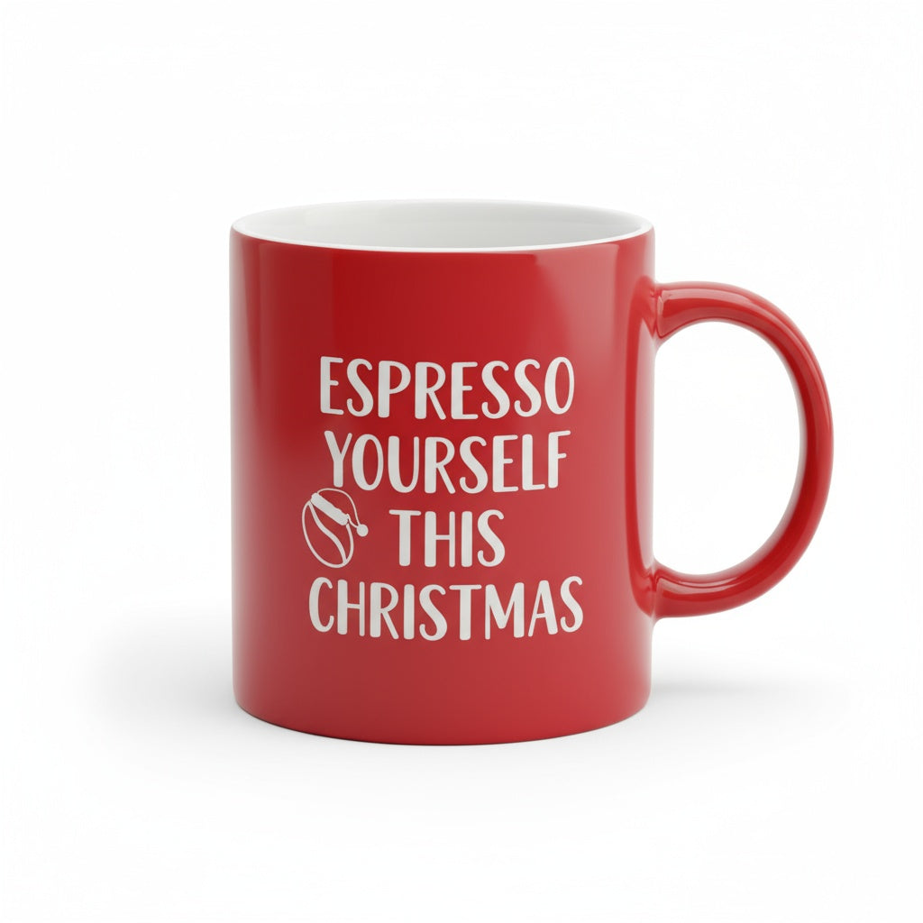 Espresso Yourself This Christmas - Laser Etched Coffee Mug | Holiday Gift