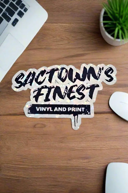 Die Cut Vinyl Stickers Sactown's Finest Vinyl & Print