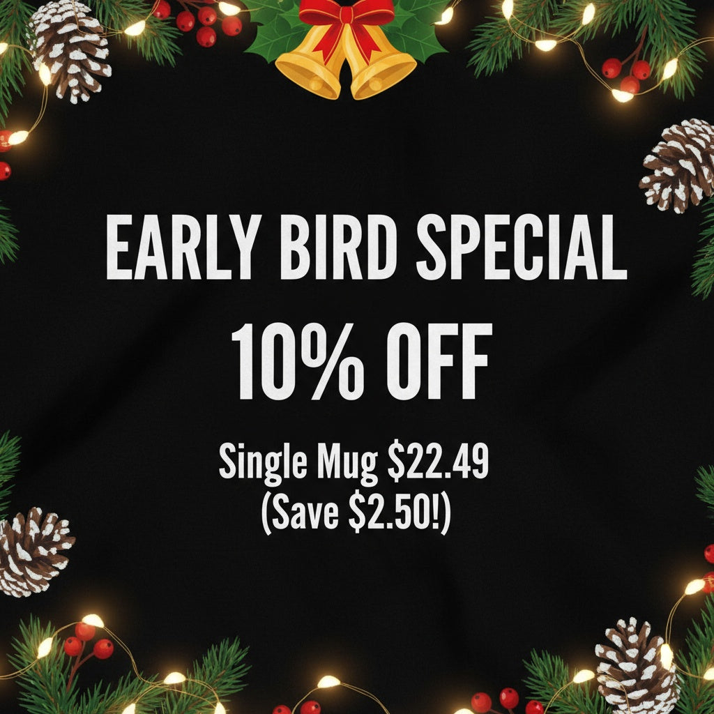 Sleigh All Day - Laser Etched Christmas Coffee Mug | Holiday Gift for Coffee Lovers