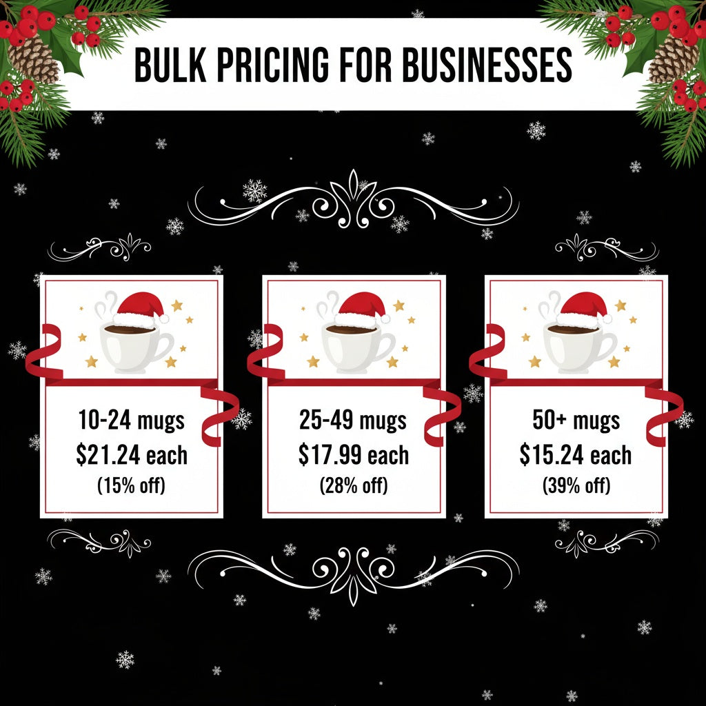 Sleigh All Day - Laser Etched Christmas Coffee Mug | Holiday Gift for Coffee Lovers