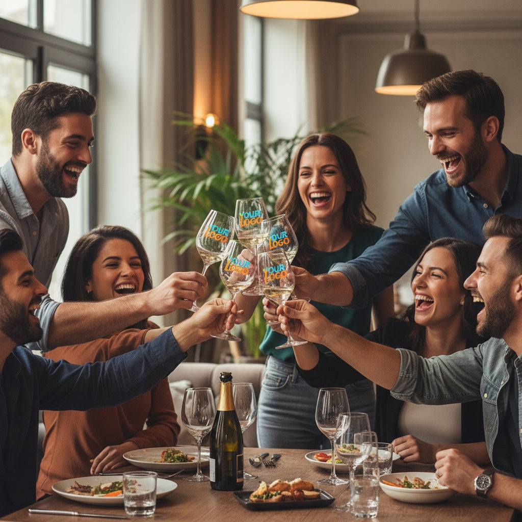 UV Printed 20 oz Wine glass