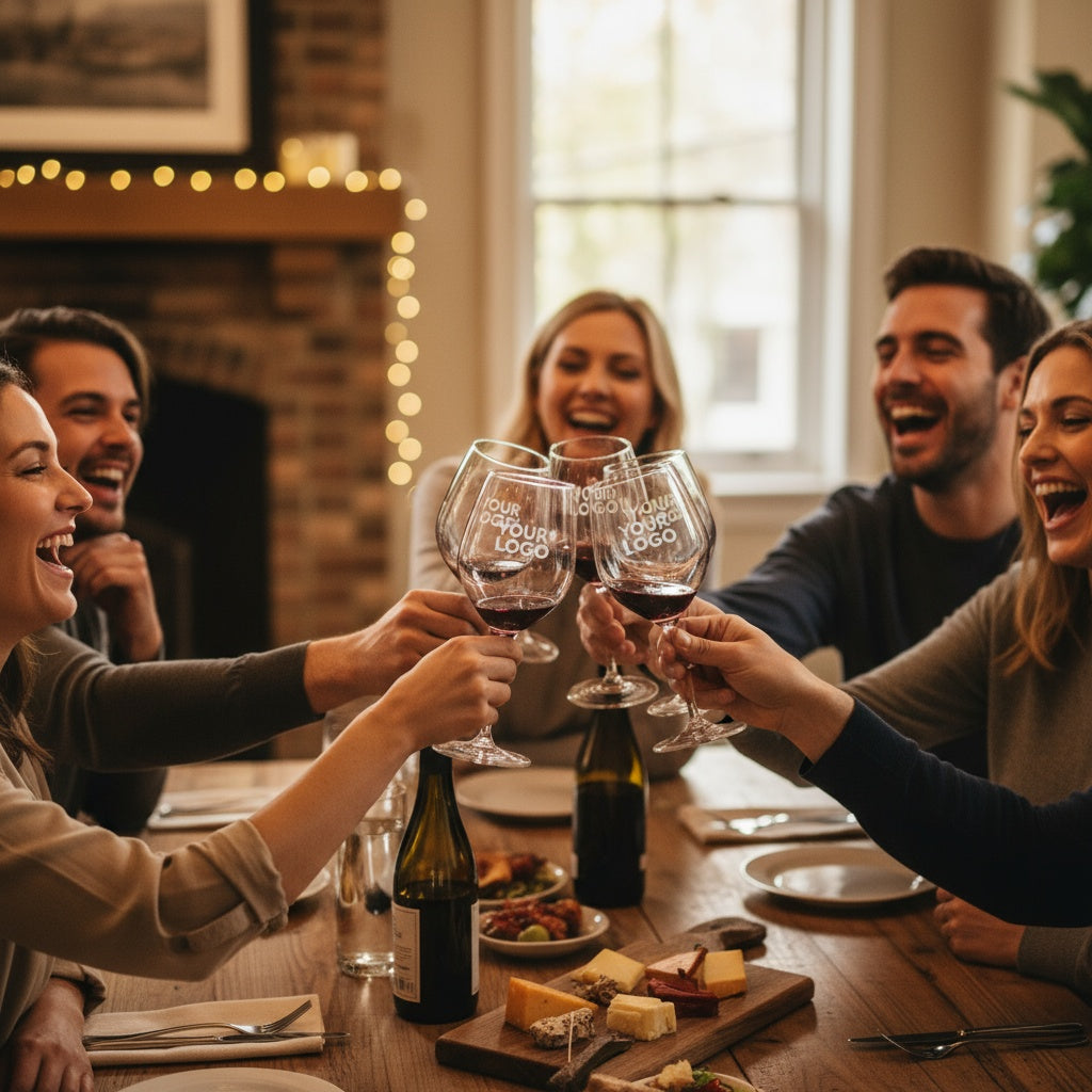 Etched 20 oz Wine glass