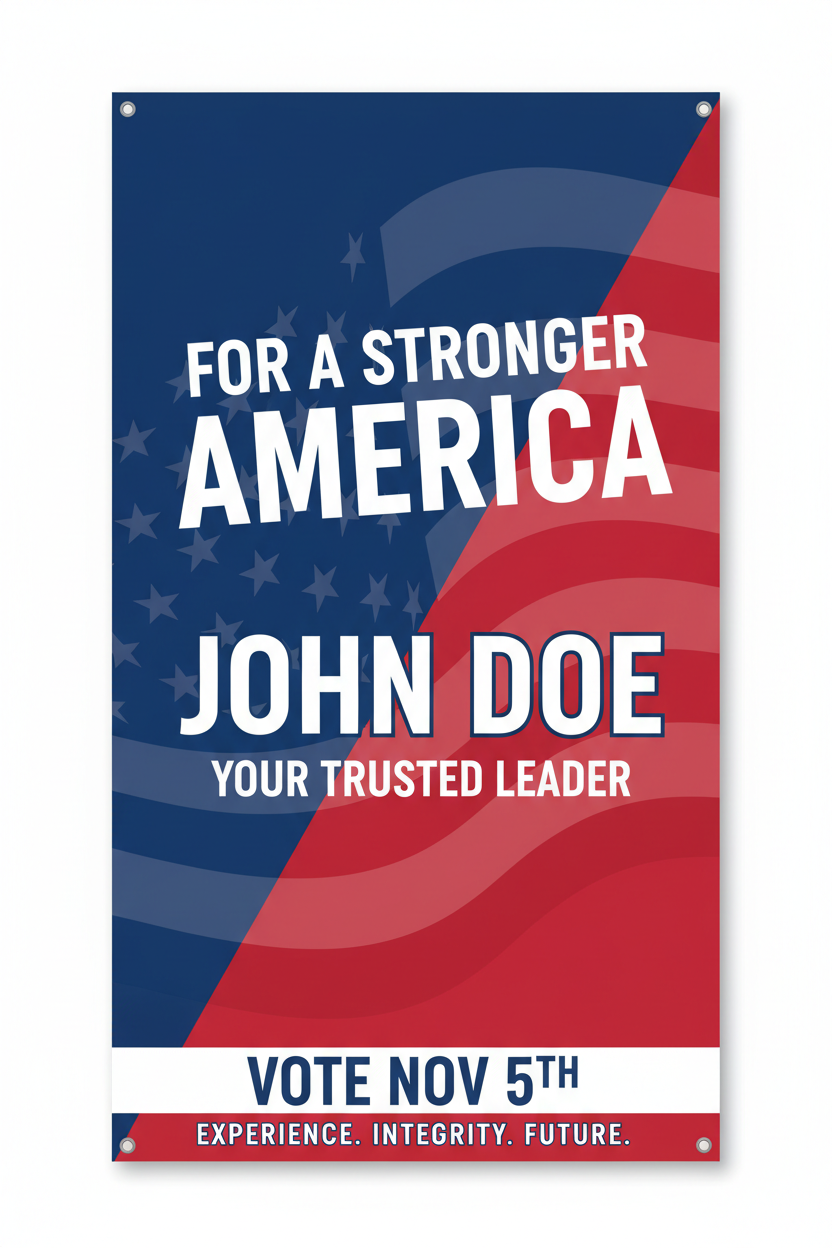 Political Banners 2x4 Portrait