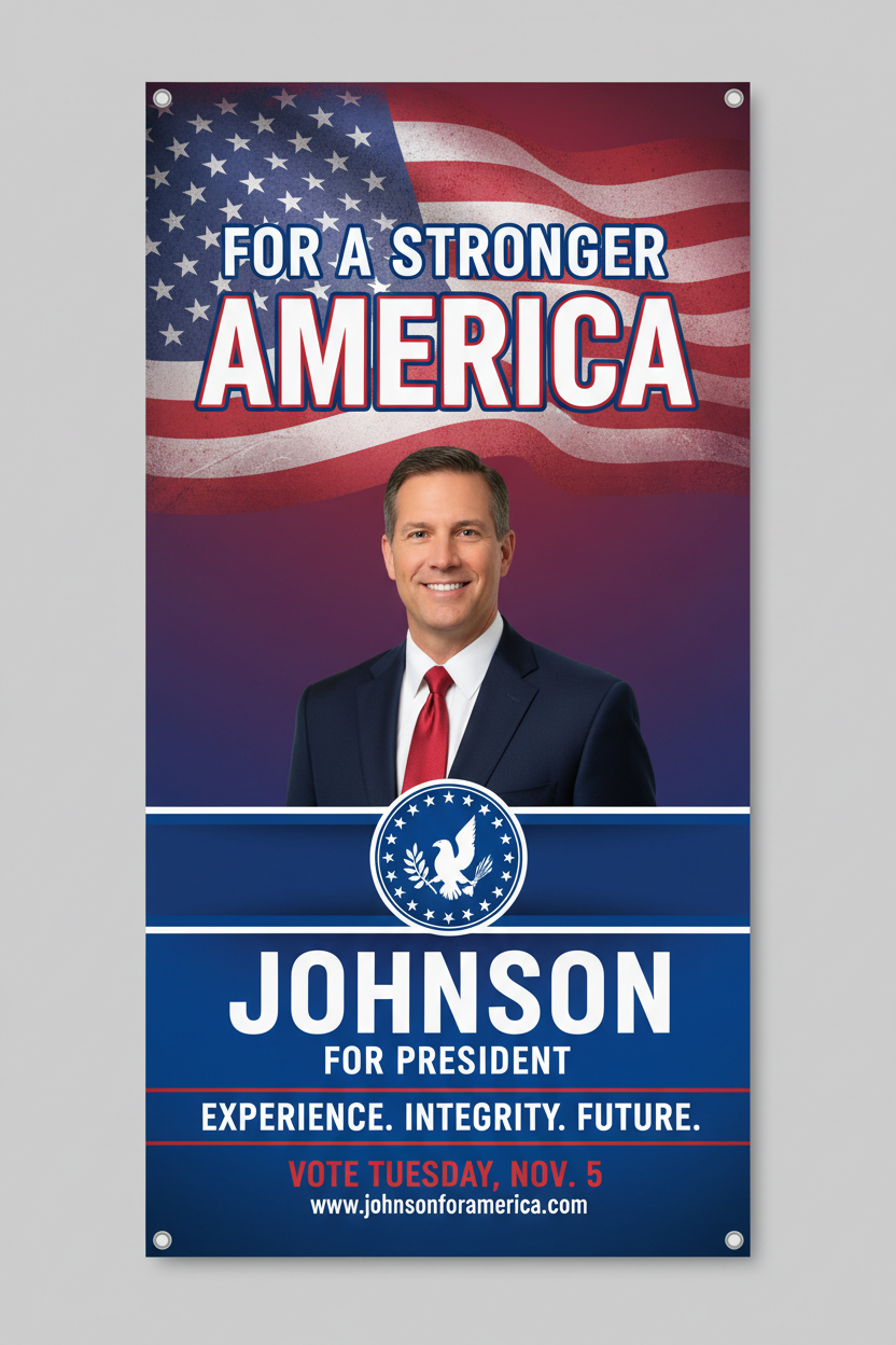 Political Banners Portrait 4x10 Advertising
