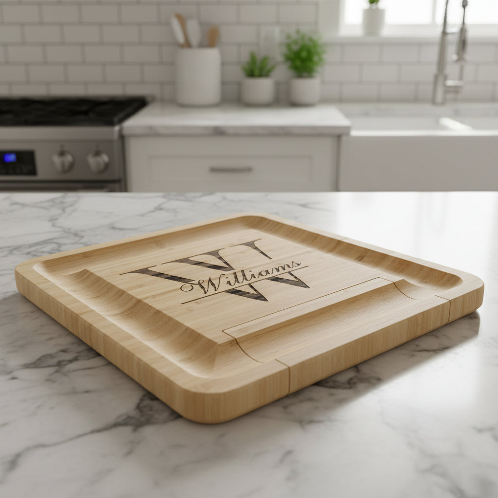 Custom engraved cheese board