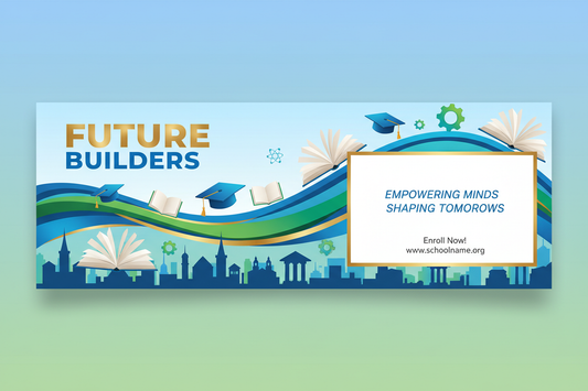 School Banners Landscape 3x2 Advertising