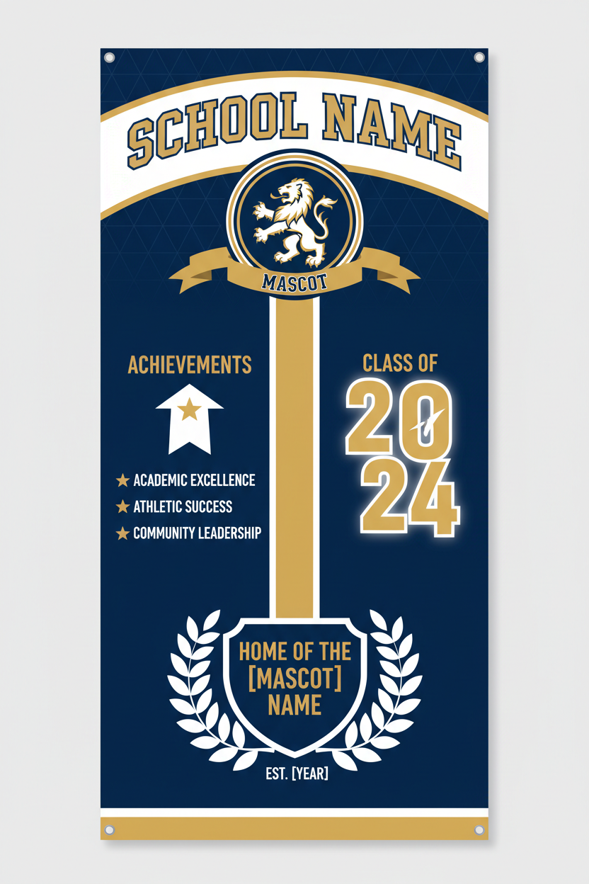 School Banners Portrait 6x10