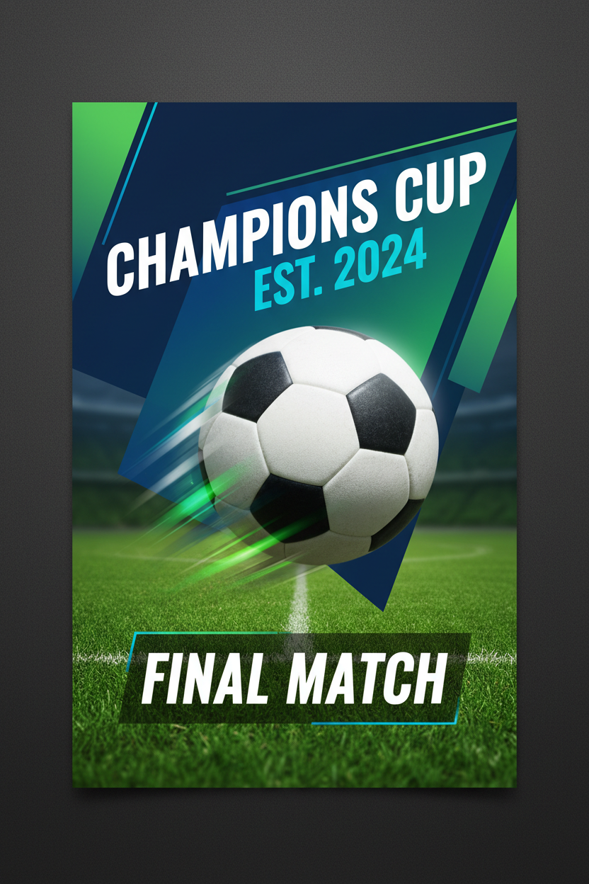 Soccer Banners Portrait 3x4