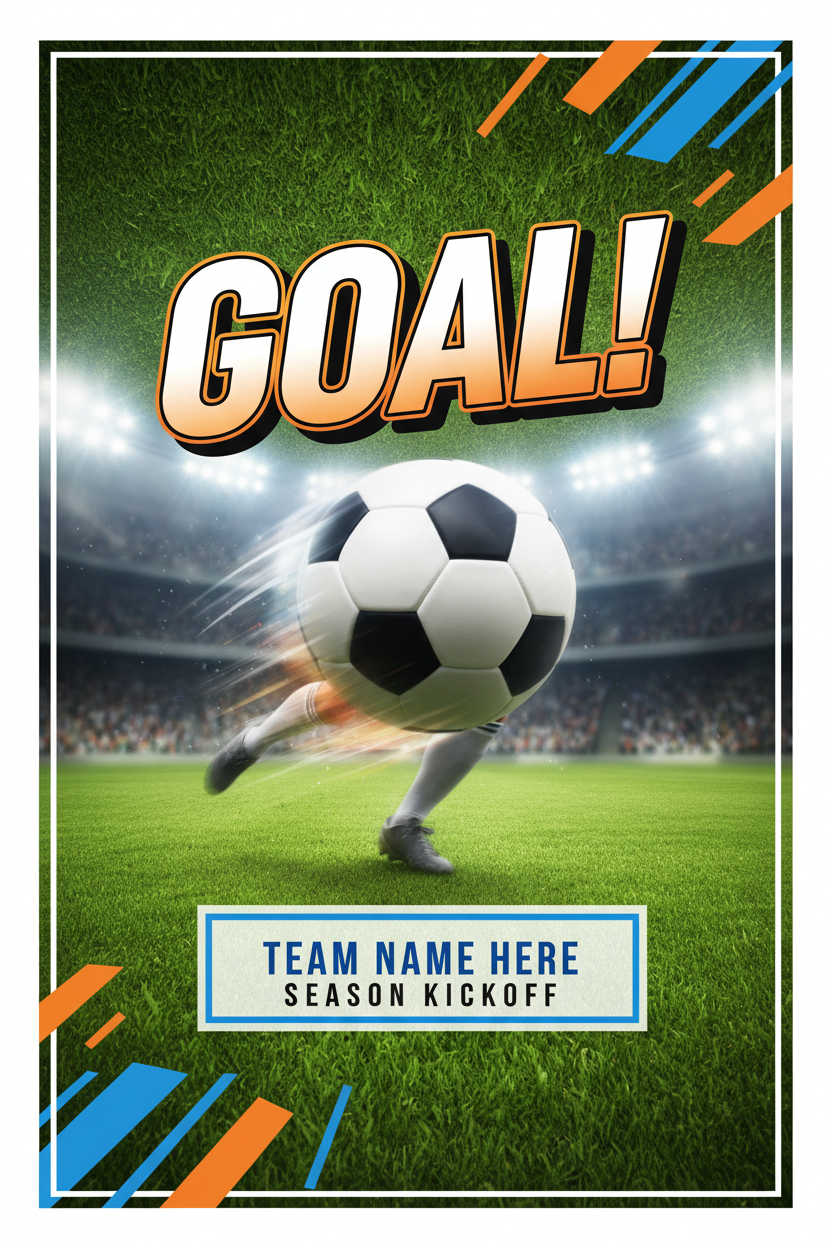 Soccer Banners Portrait 4x6