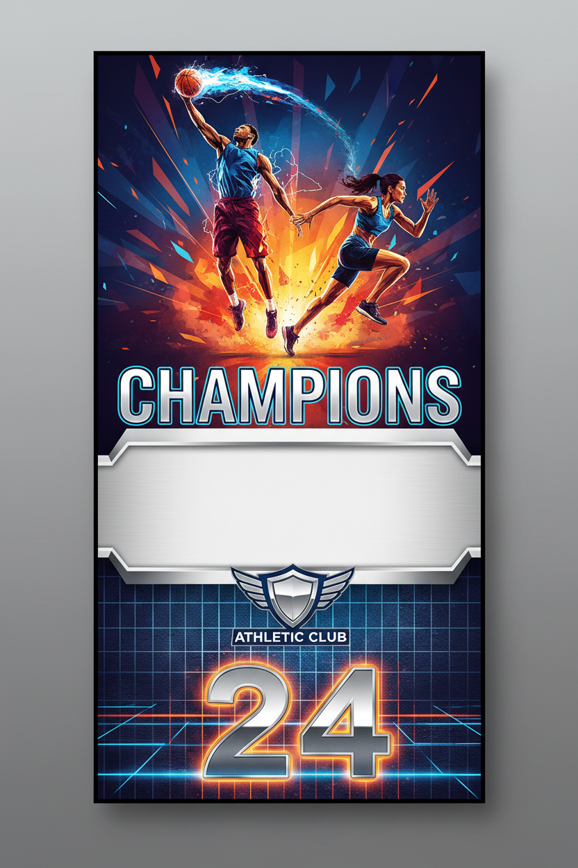 Sports Banners Portrait 4x10