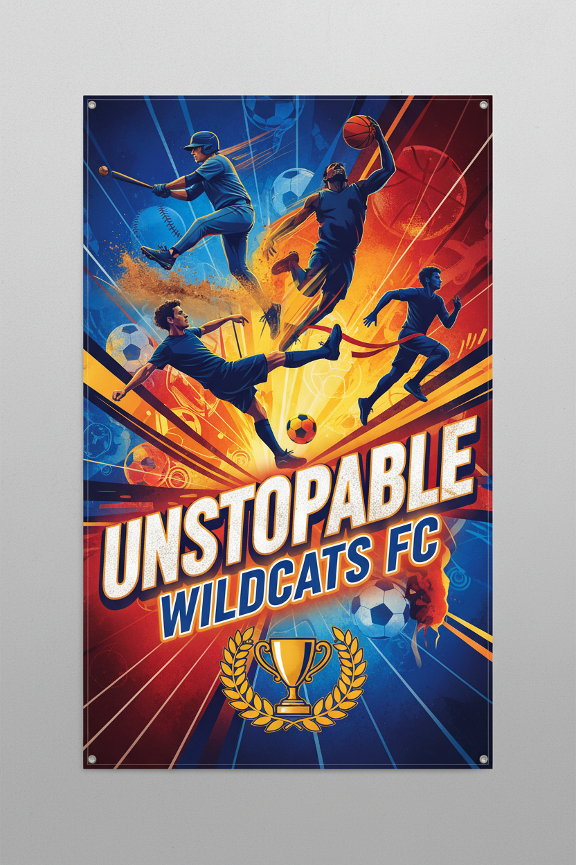 Sports Banners Portrait 6x8