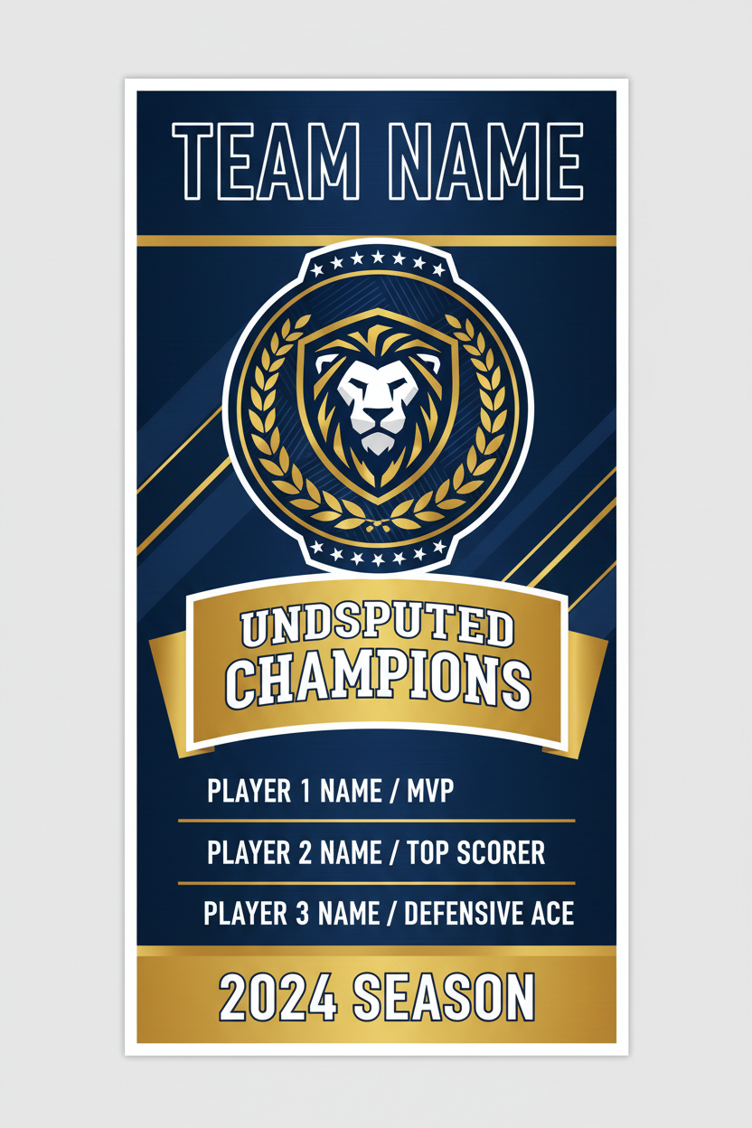 Team Banners Portrait 4x10